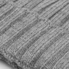 Light gray English rib beanie