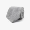 Light gray flannel effect tie