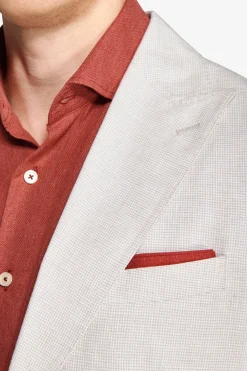 Light gray linen blend blazer