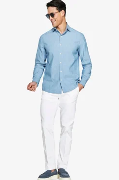 Light wash denim shirt