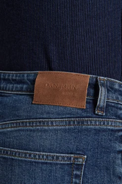 Medium blue denim trousers