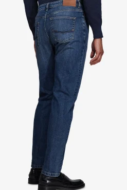 Medium blue denim trousers