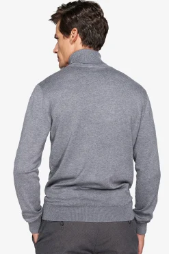 Medium grey basic turtleneck