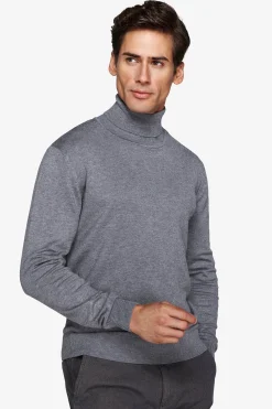 Medium grey basic turtleneck