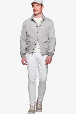 Melange gray "Break" bomber jacket