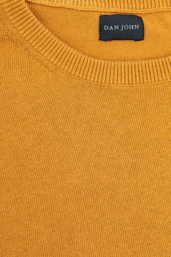 Melon cotton crew-neck jumper