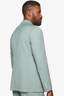 Mint grisaille suit blazer