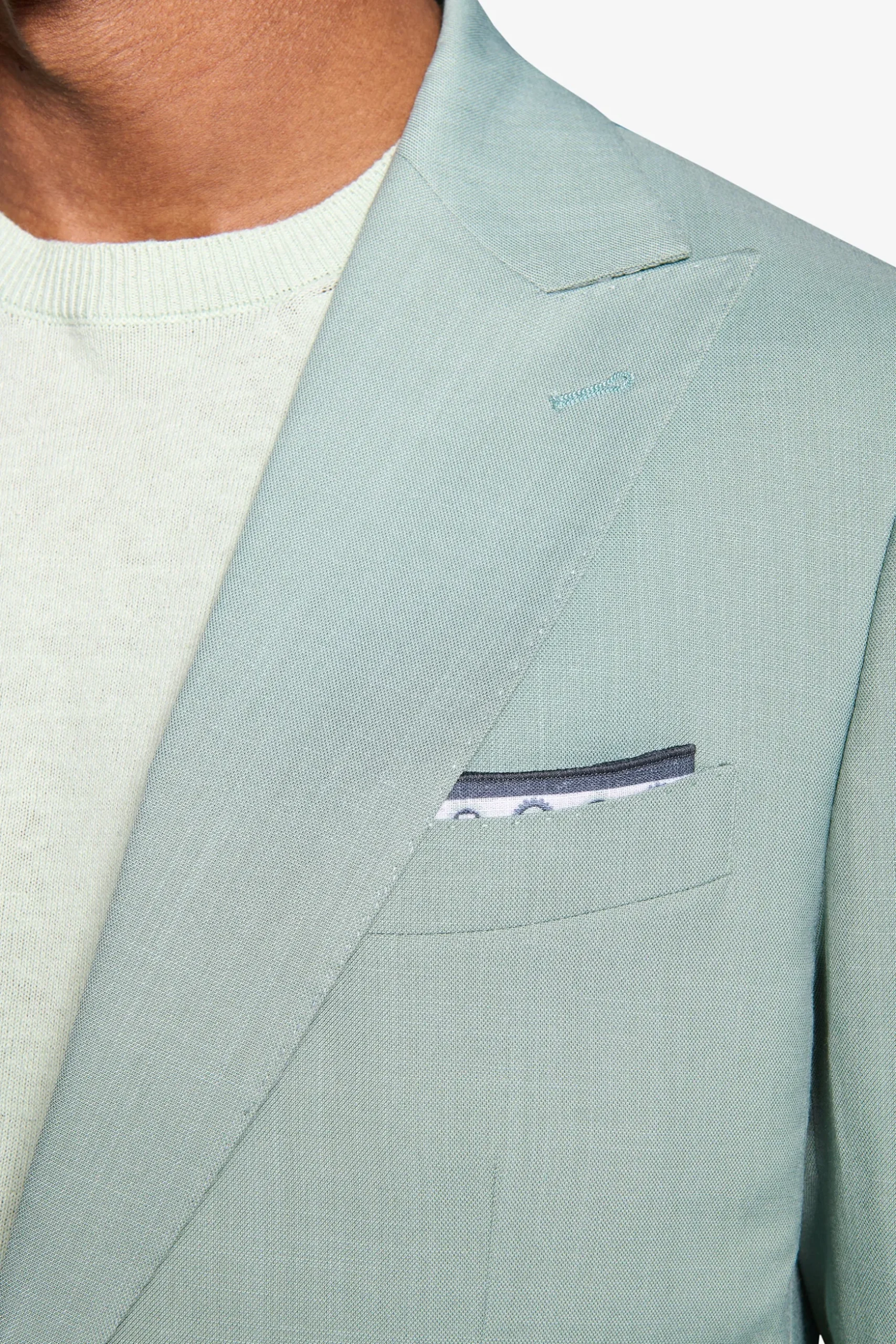 Mint grisaille suit blazer
