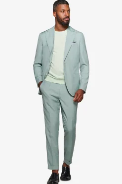 Mint grisaille suit blazer