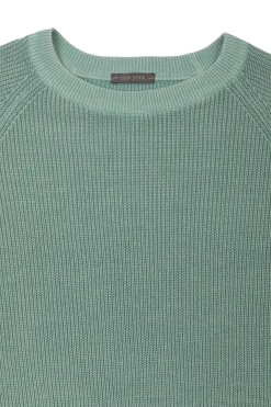Mint ribbed crewneck sweater