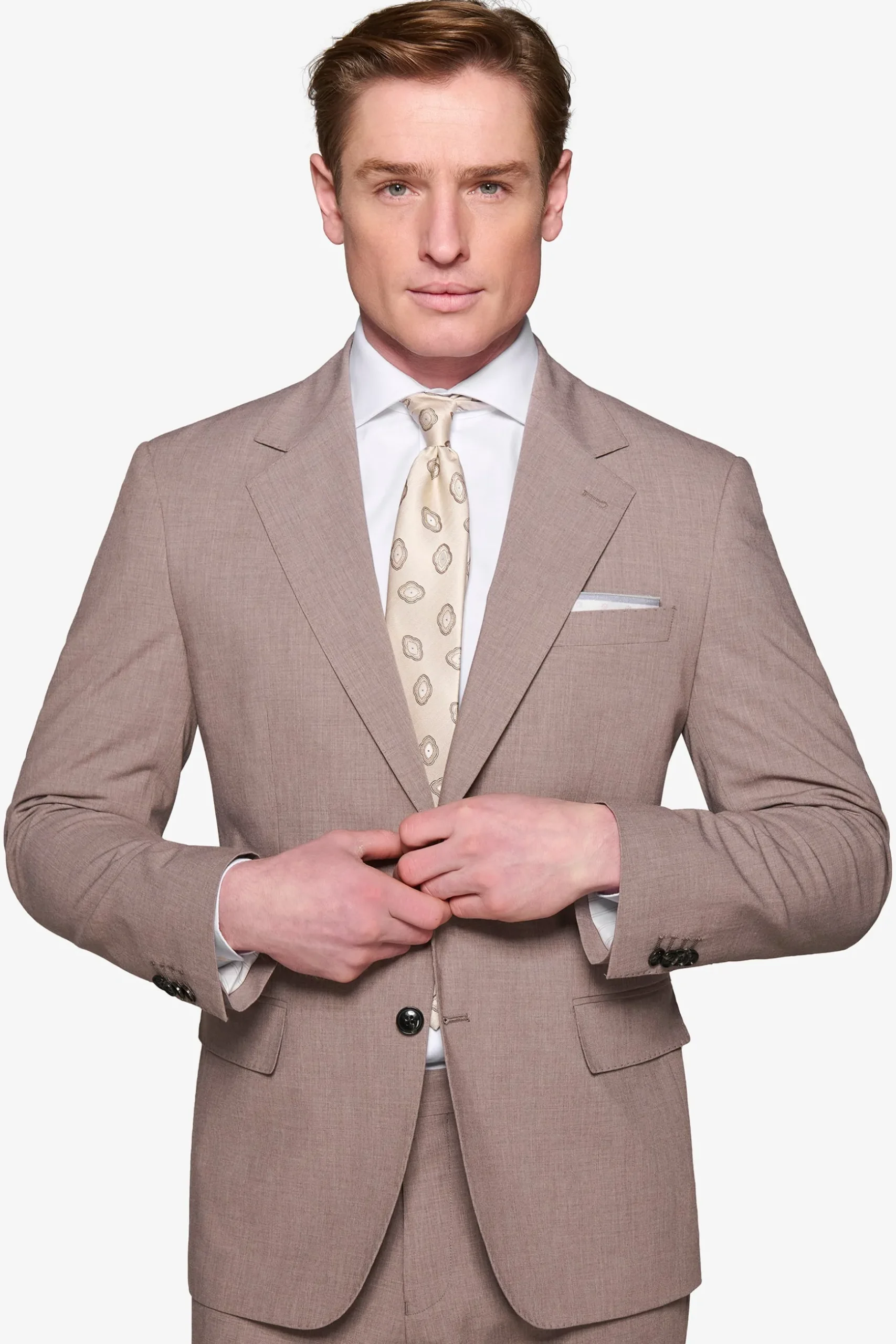Mud lightweight grisaille suit blazer