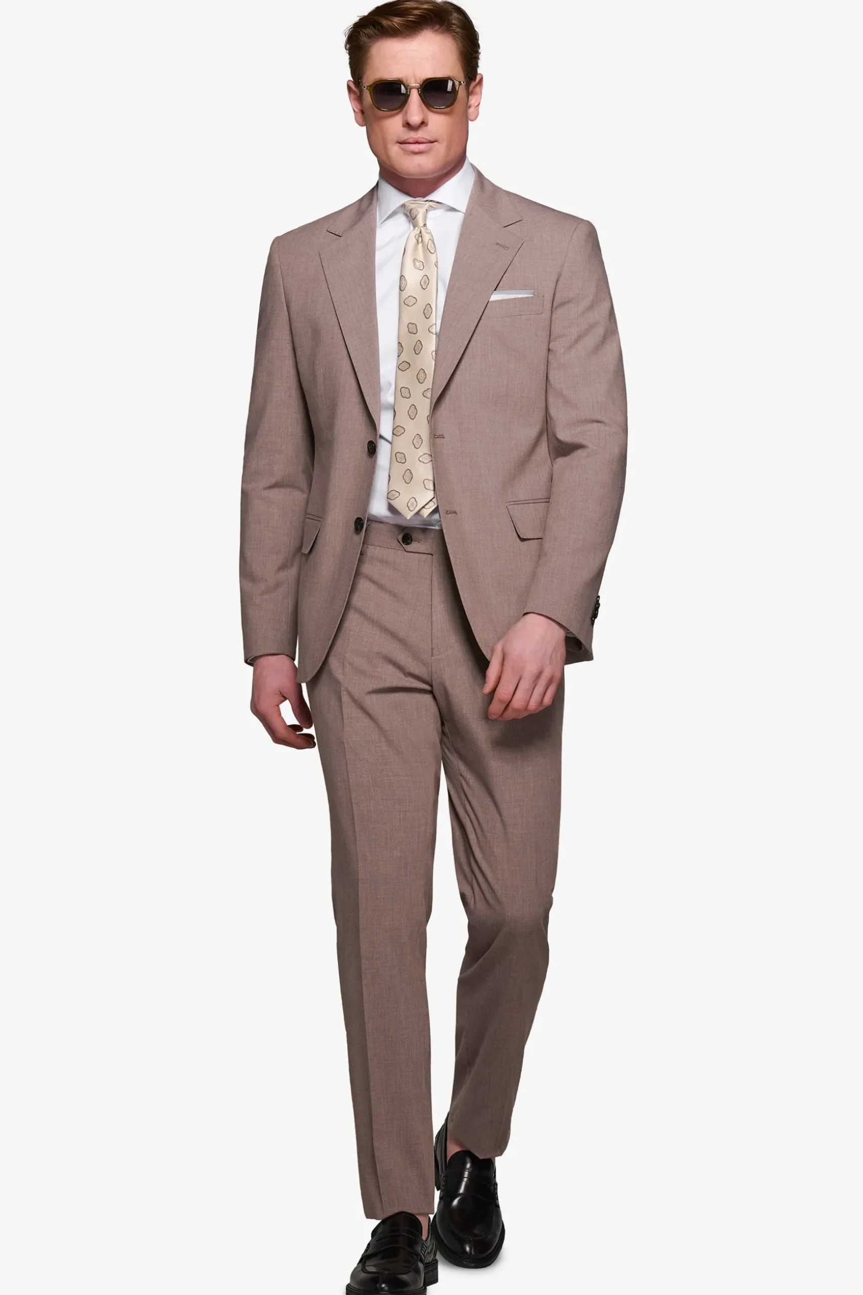 Mud lightweight grisaille suit blazer