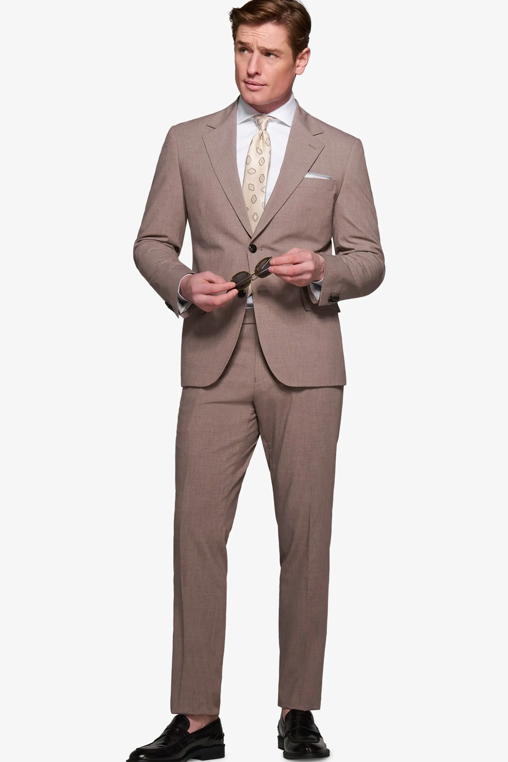 Mud lightweight grisaille suit blazer