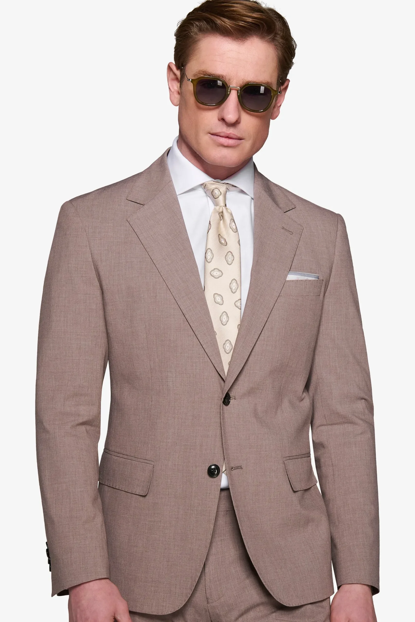 Mud lightweight grisaille suit blazer