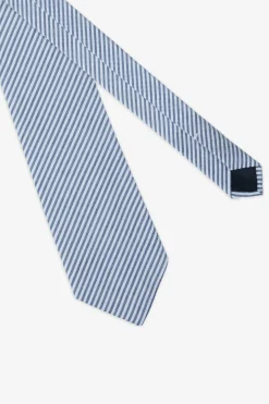 Navy striped tie