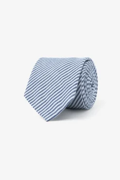 Navy striped tie