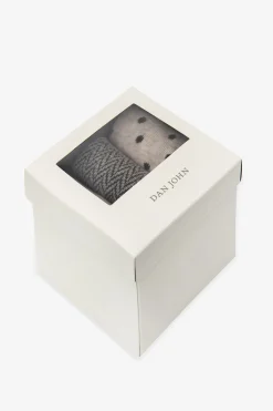 3-pack multi-pattern beige socks
