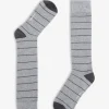 3-pack multi-pattern gray socks