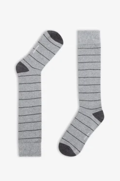 3-pack multi-pattern gray socks