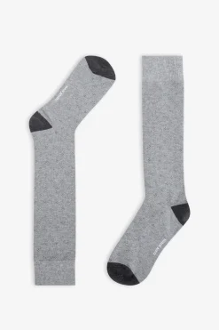 3-pack multi-pattern gray socks