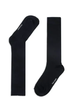 3-pack solid colour ribbed socks