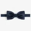 Papillon satin blu