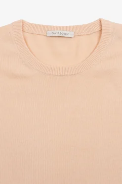 Peach cotton crewneck sweater