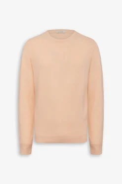 Peach cotton crewneck sweater