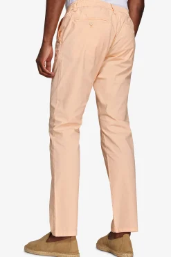 Peach parachute fabric drawstring trousers