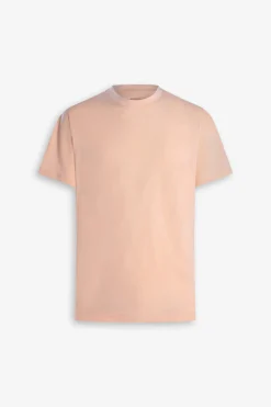 Peach piqué t-shirt