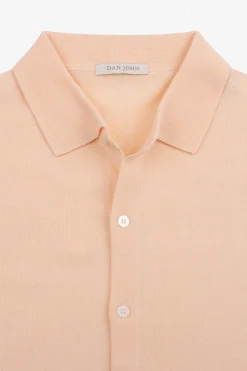 Peach short sleeved knit shirt