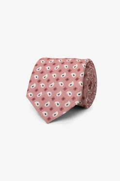 Pink cashmere design cotton tie