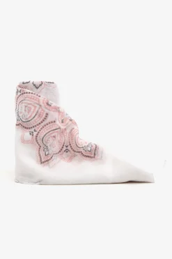 Pink cashmere design pashmina scarf