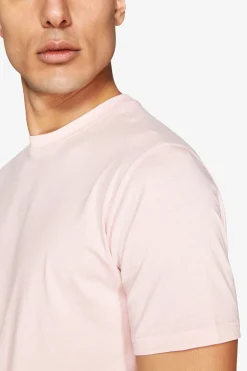 Pink light cotton basic t-shirt