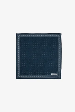 Pochette a pois blu