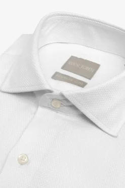 Regular-fit white textured ‘la Picoco’ shirt