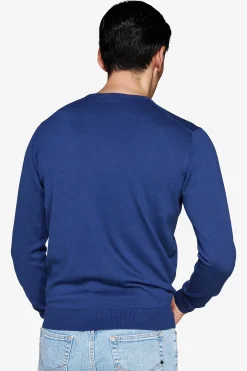 Royal blue crewneck sweater