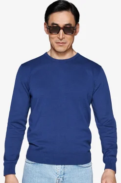 Royal blue crewneck sweater