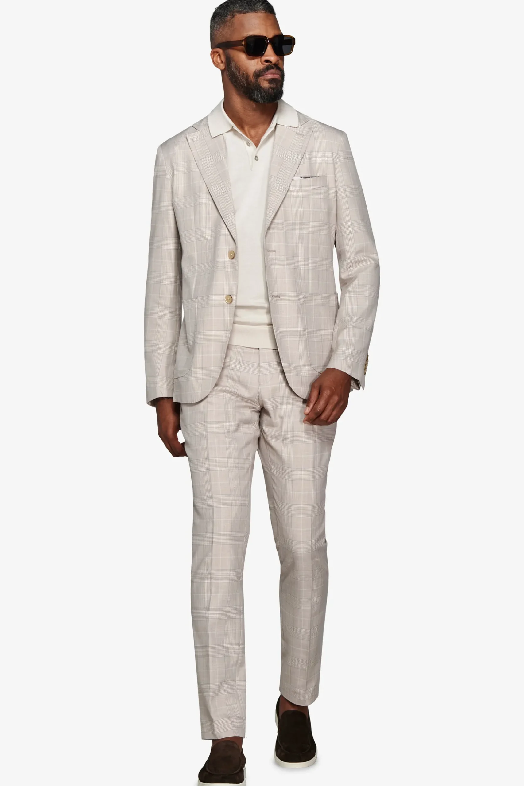 Royal blue Herringbone suit blazer