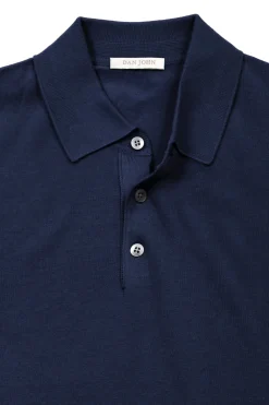 Royal blue knit polo