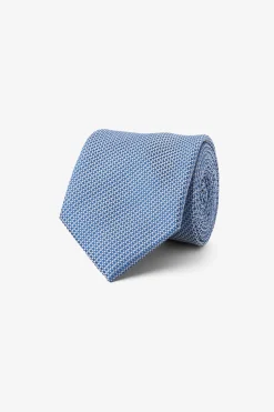 Royal blue micro pattern tie