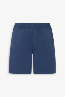 Royal blue parachute fabric bermuda shorts
