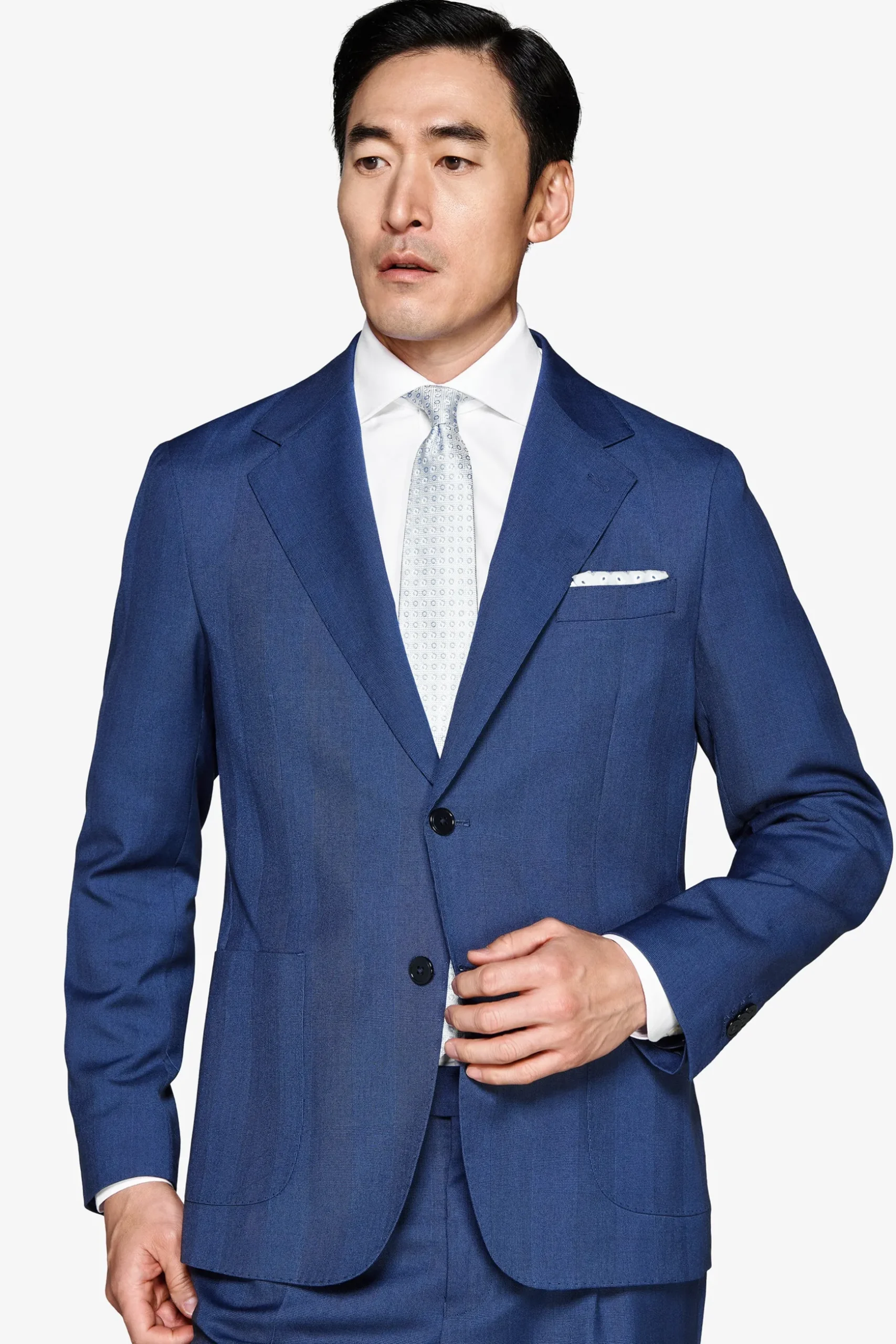 Royal blue Prince of Wales blazer