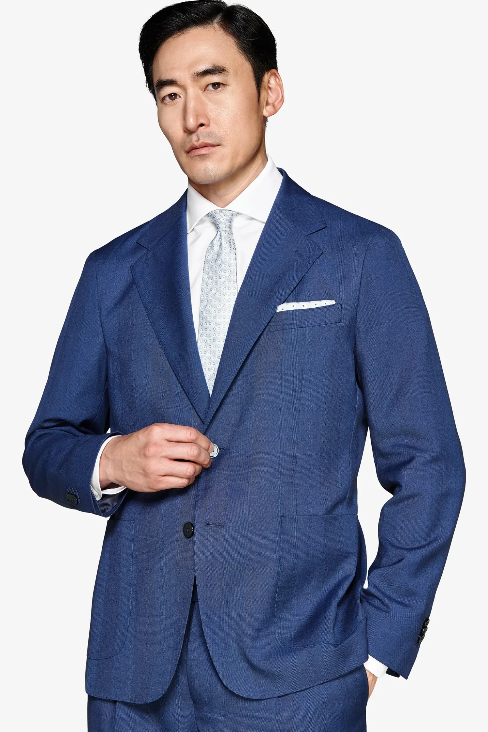 Royal blue Prince of Wales blazer