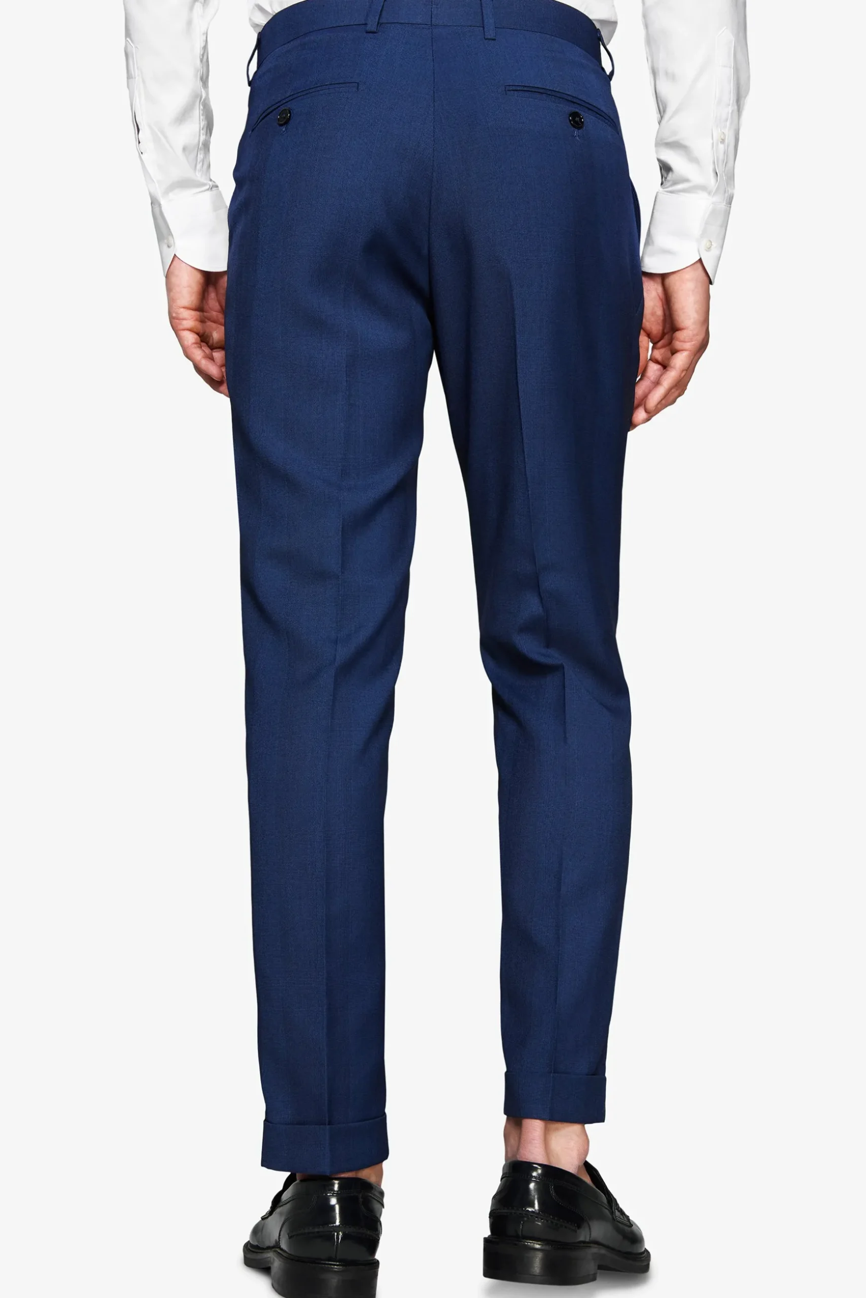 Royal blue Prince of Wales trousers