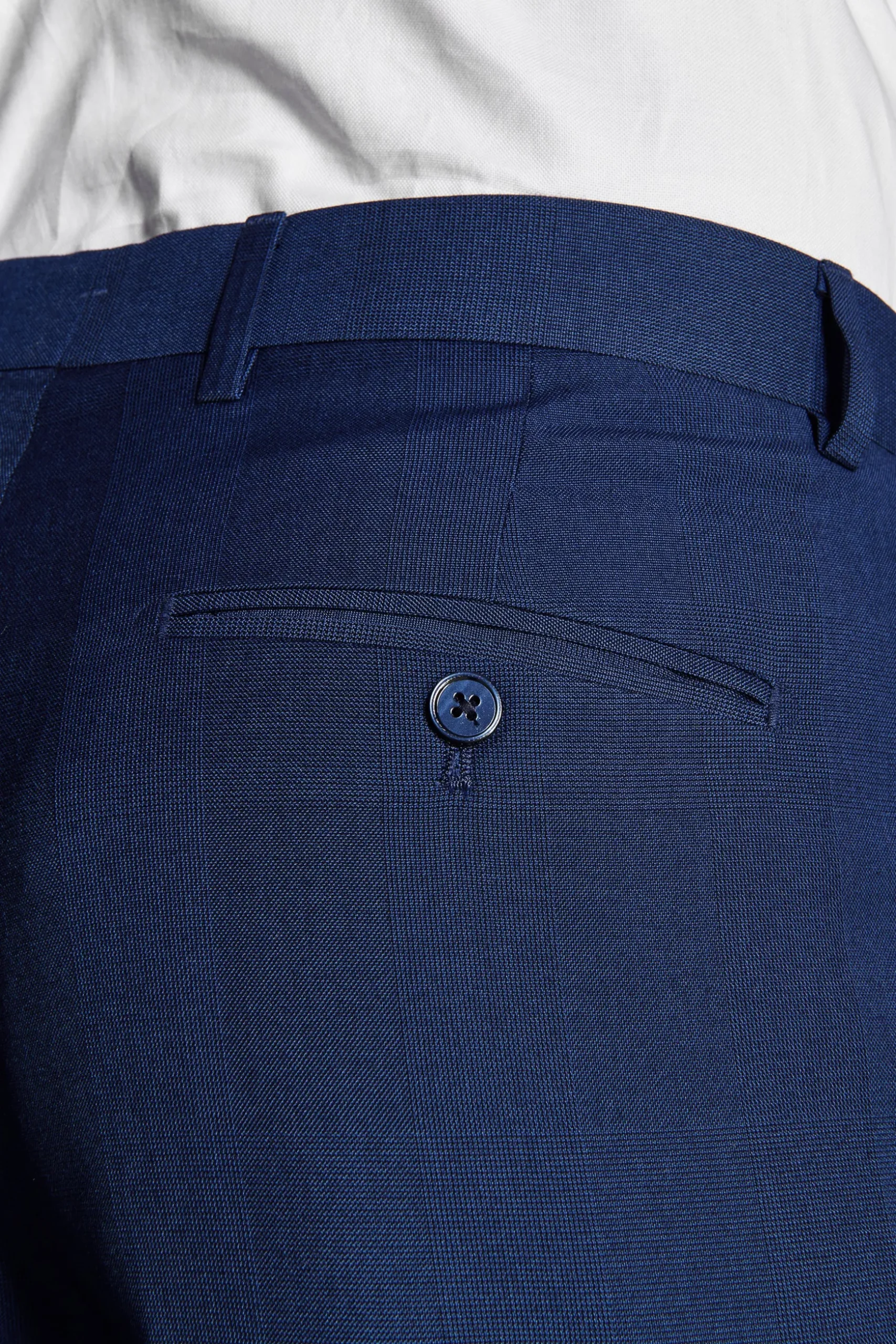 Royal blue Prince of Wales trousers