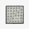 Sage macro circles pocket square