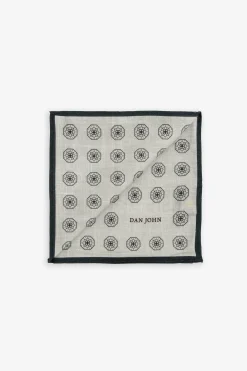 Sage macro circles pocket square