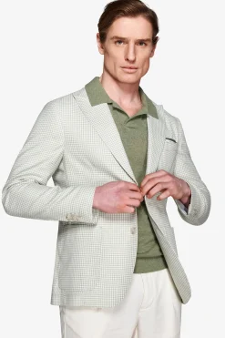 Sage Pied de Poule blazer
