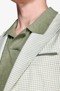 Sage Pied de Poule blazer